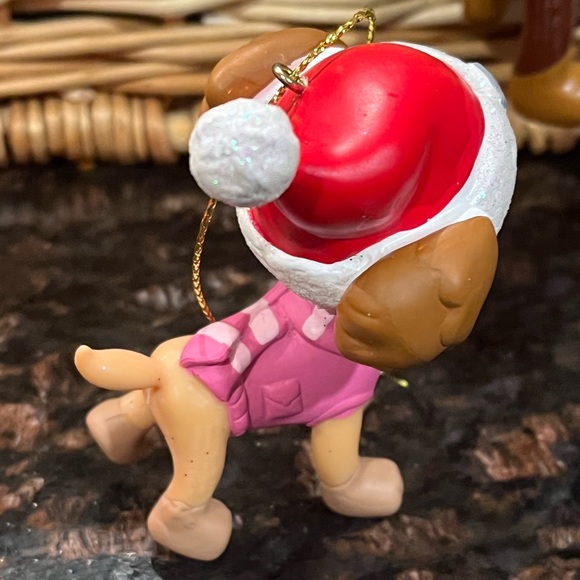 2019 Set of 2 Paw Patrol Ornaments. Skye & Chase with Christmas hats Preowned - Picture 10 of 10